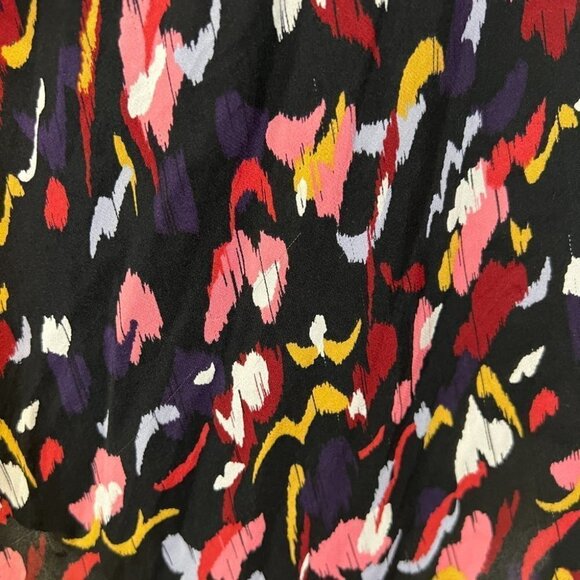 A.L.C Black Red Tianna Midi Wrap Dress $695 - Picture 10 of 11